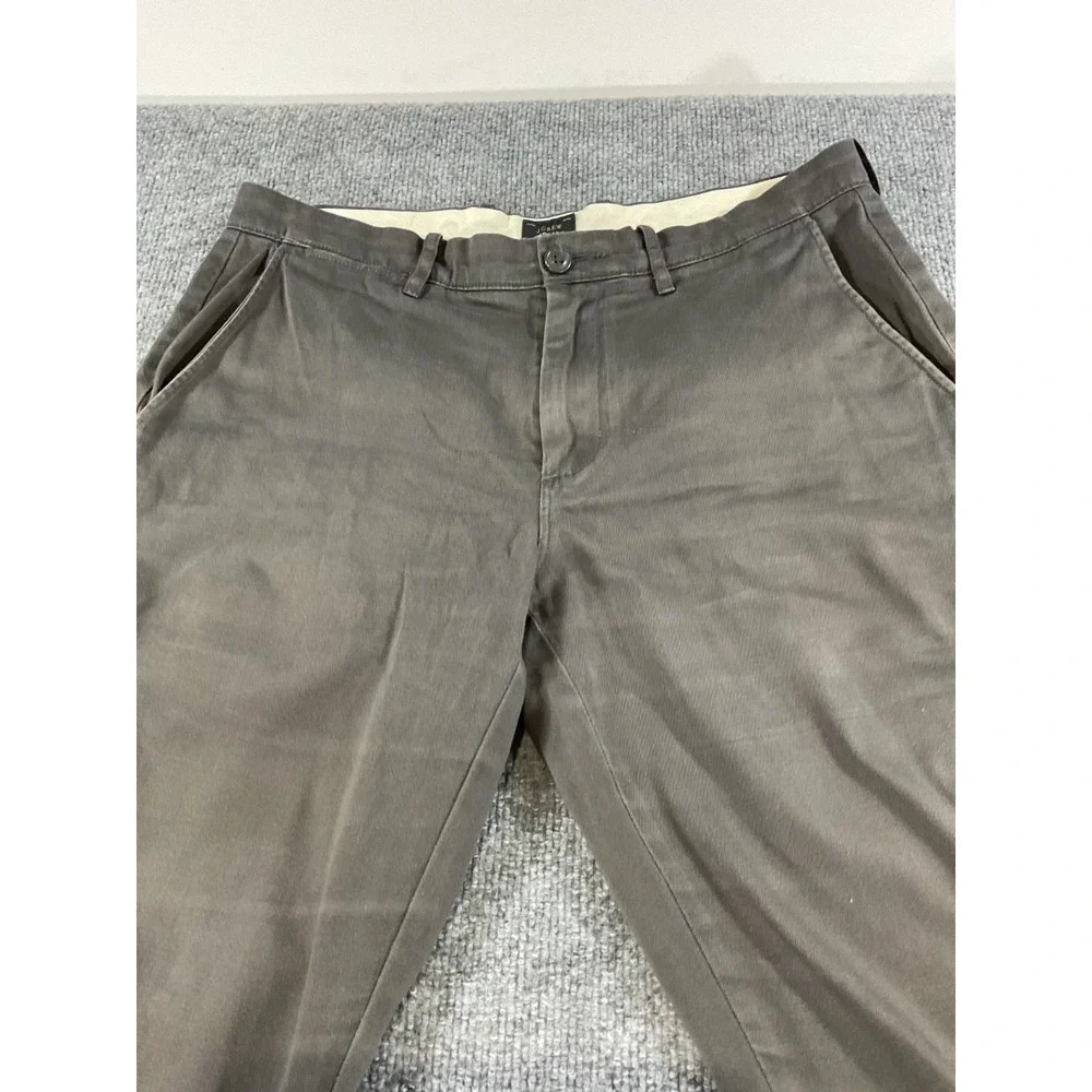 J Crew 770 Stretch Pants 32x32 Slim Fit Gray Chino Flat Front Casual Dress Men's